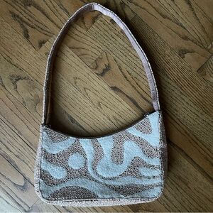 Beaded Shoulder Bag Zipper Closure Made in India